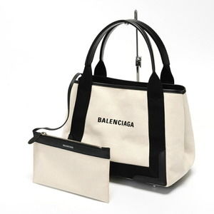 BALENCIAGA Black Leather Tote Bag